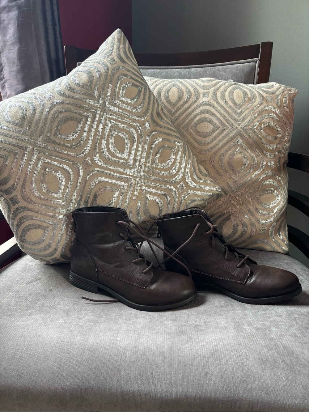 Style & Co. Brown Lace-Up Chukka Boots